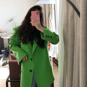 Oversized Green Blazer