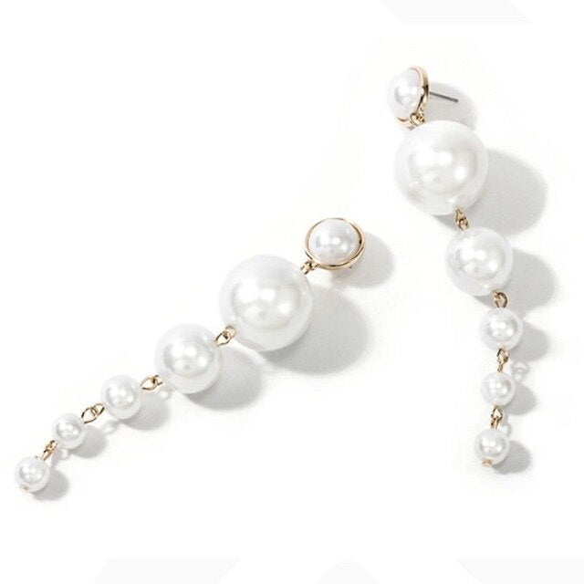 Long Pearl Earrings